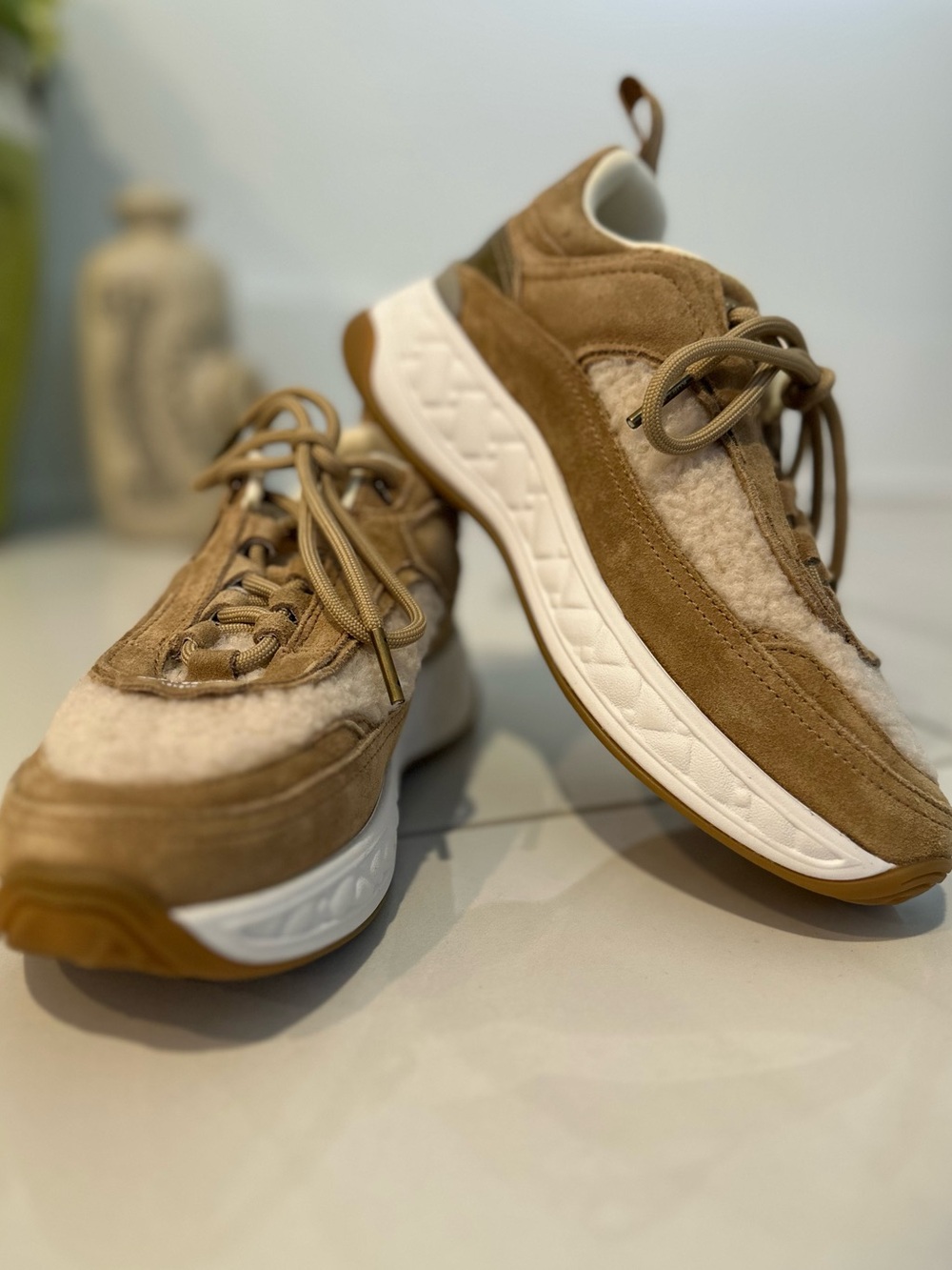 Kurt Geiger London Kensington Shearling Sneakers (Size 36.5 / US 6.5) NWOT